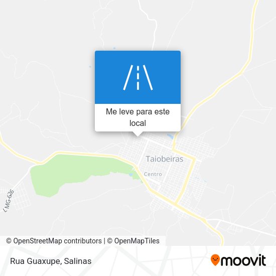 Rua Guaxupe mapa