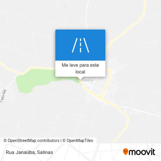 Rua Janaúba mapa