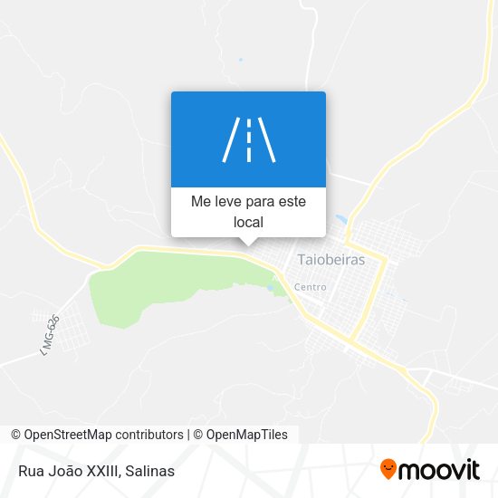 Rua João XXIII mapa