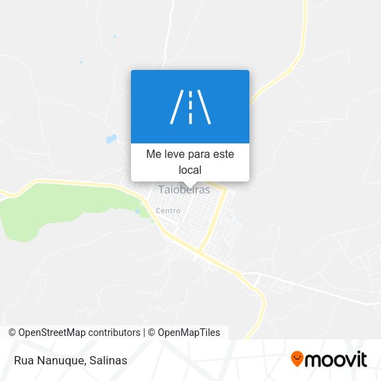 Rua Nanuque mapa