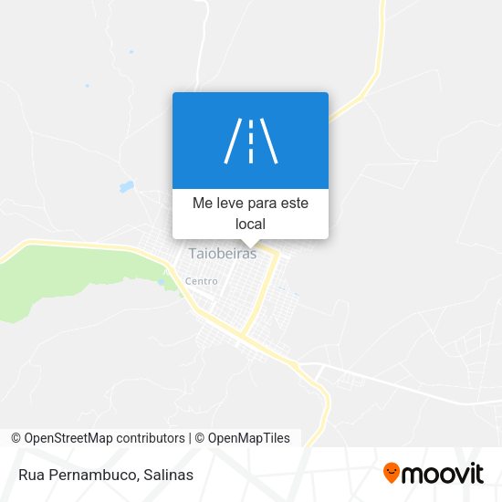 Rua Pernambuco mapa