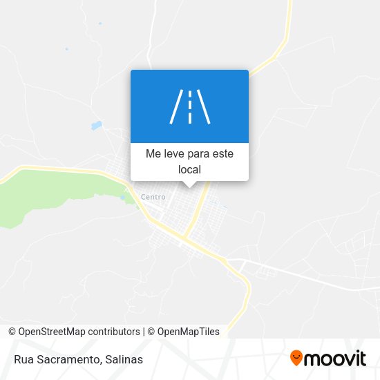 Rua Sacramento mapa