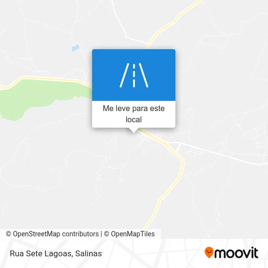 Rua Sete Lagoas mapa