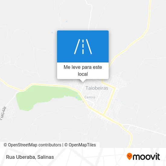 Rua Uberaba mapa