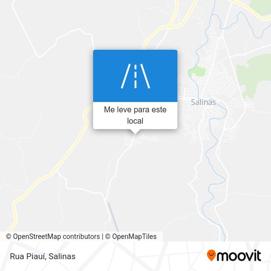 Rua Piauí mapa
