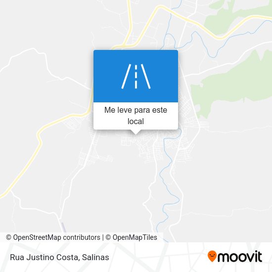 Rua Justino Costa mapa