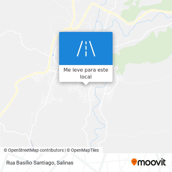 Rua Basílio Santiago mapa