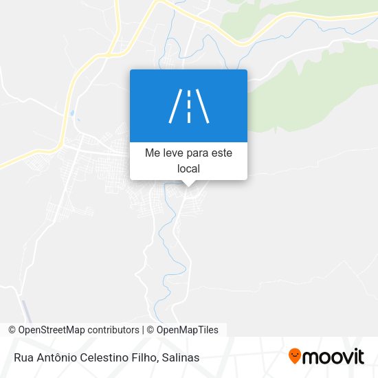 Rua Antônio Celestino Filho mapa