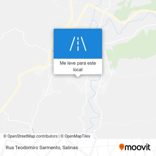 Rua Teodomiro Sarmento mapa