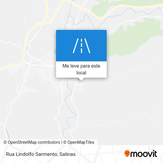 Rua Lindolfo Sarmento mapa