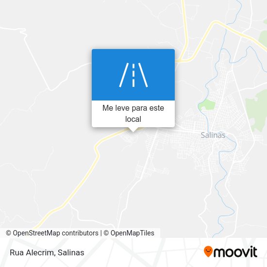 Rua Alecrim mapa