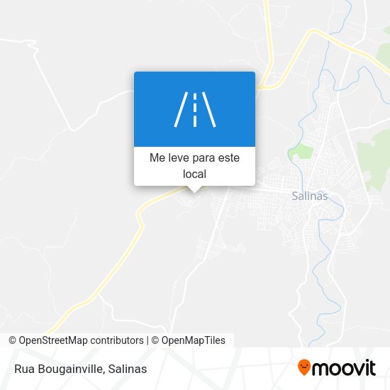 Rua Bougainville mapa