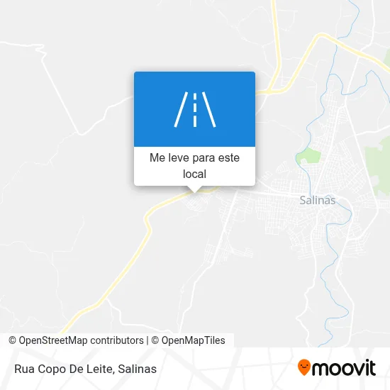 Rua Copo De Leite mapa