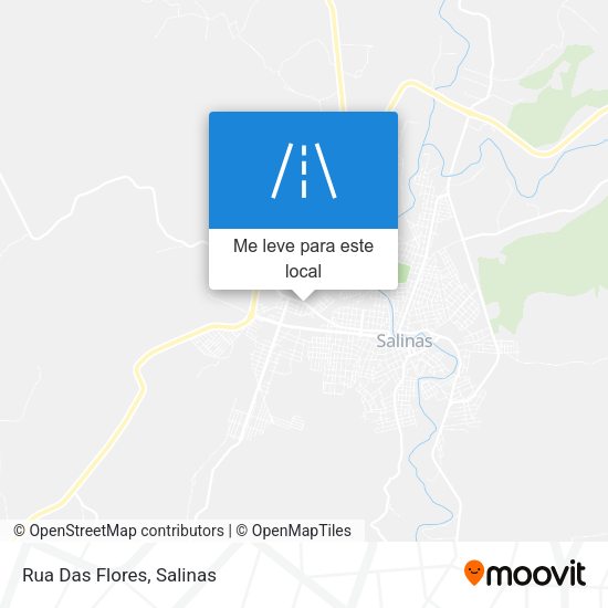 Rua Das Flores mapa