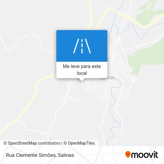 Rua Clemente Simões mapa