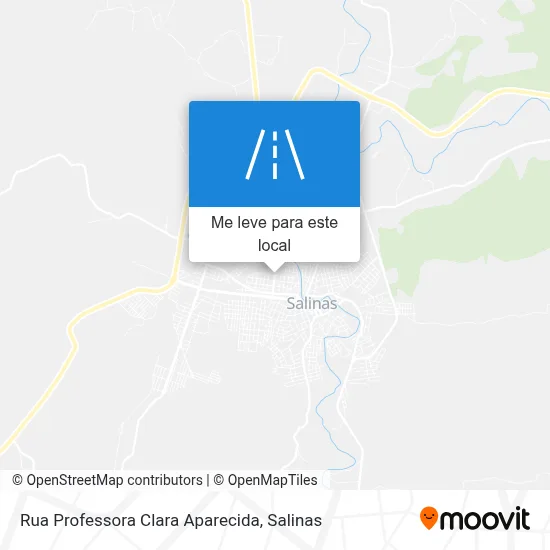 Rua Professora Clara Aparecida mapa