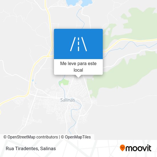 Rua Tiradentes mapa