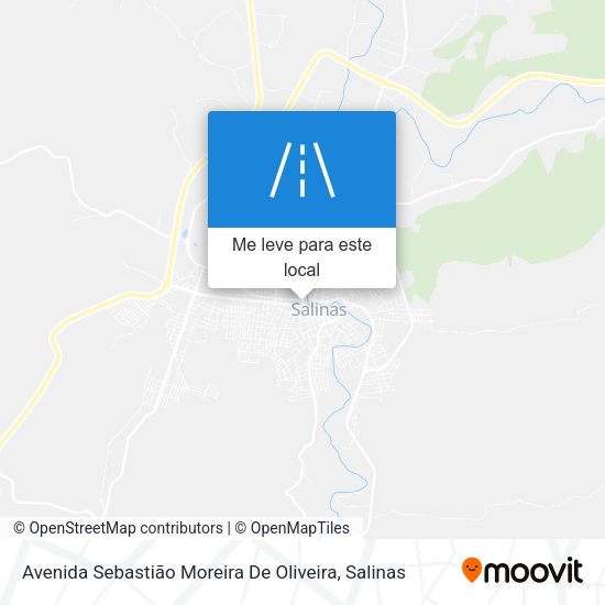Avenida Sebastião Moreira De Oliveira mapa