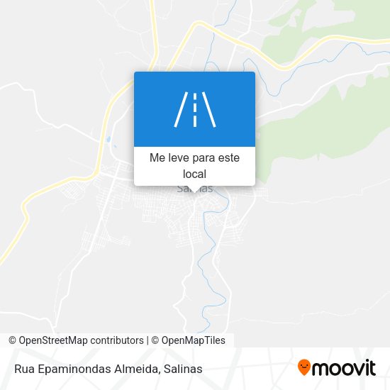 Rua Epaminondas Almeida mapa