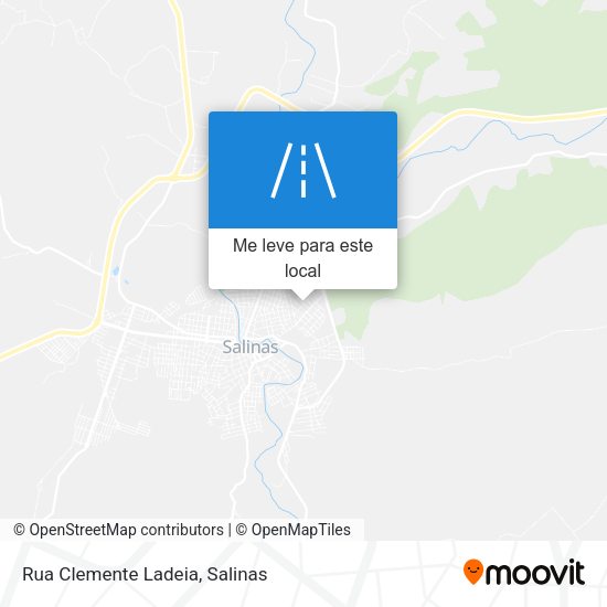 Rua Clemente Ladeia mapa