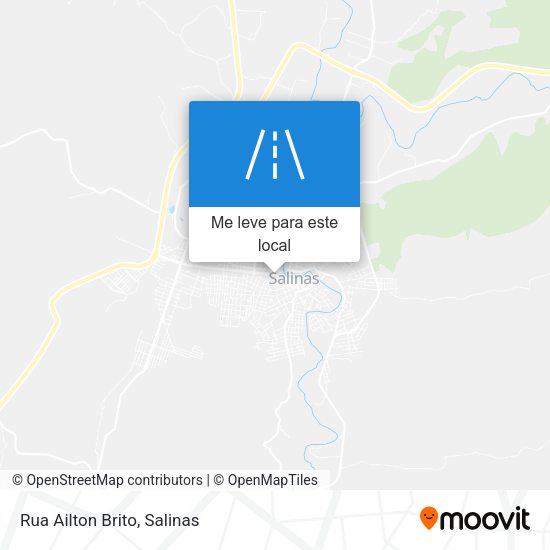 Rua Ailton Brito mapa