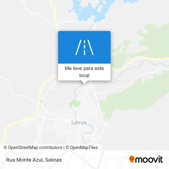 Rua Monte Azul mapa