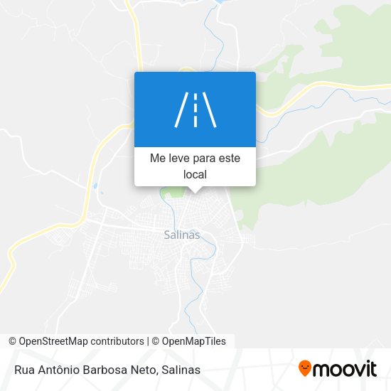 Rua Antônio Barbosa Neto mapa
