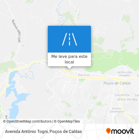 Avenida Antônio Togni mapa