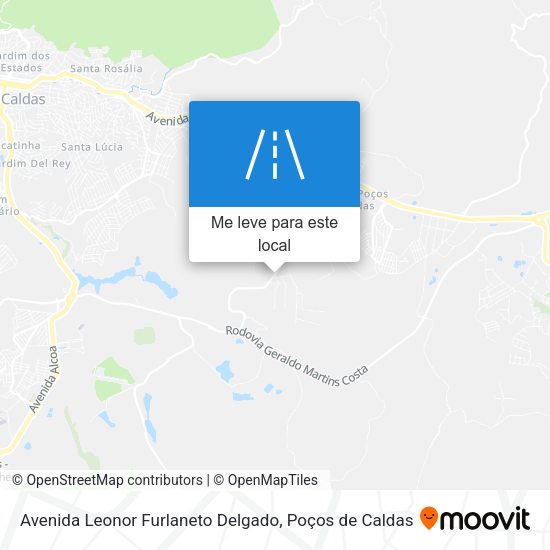 Avenida Leonor Furlaneto Delgado mapa