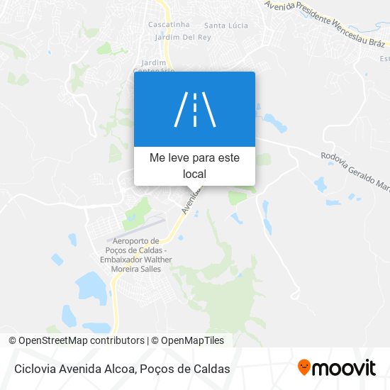 Ciclovia Avenida Alcoa mapa