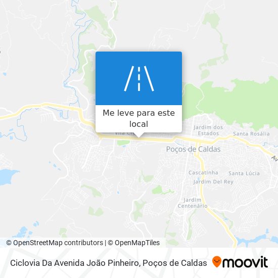 Ciclovia Da Avenida João Pinheiro mapa