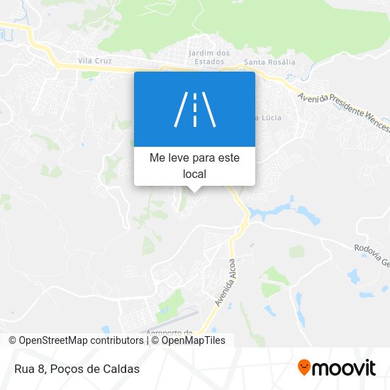 Rua 8 mapa