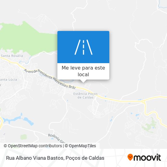 Rua Albano Viana Bastos mapa