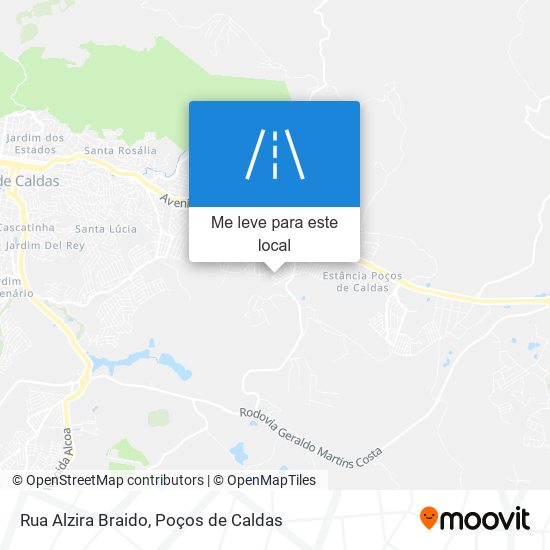 Rua Alzira Braido mapa