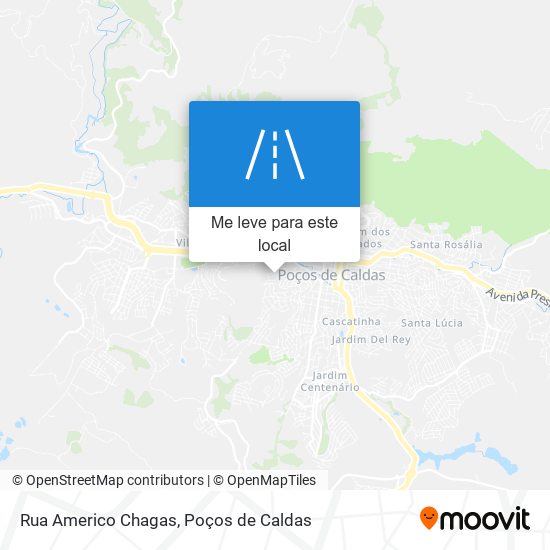 Rua Americo Chagas mapa