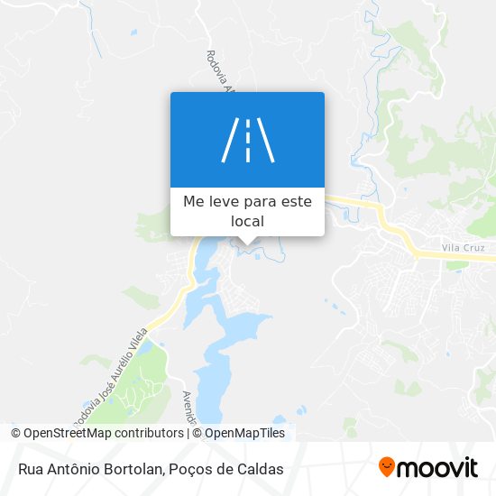 Rua Antônio Bortolan mapa