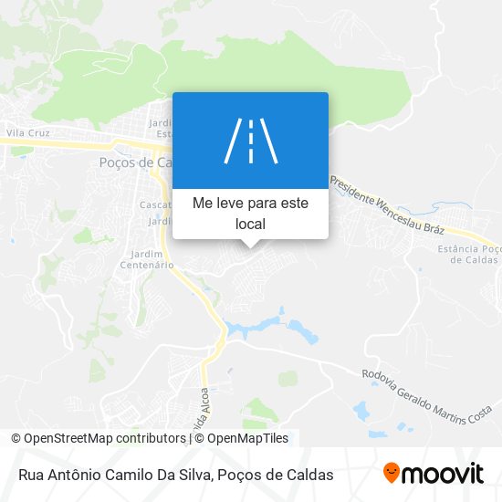 Rua Antônio Camilo Da Silva mapa