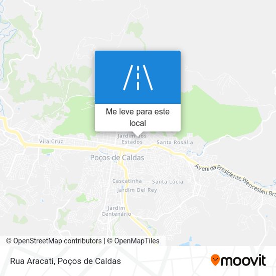 Rua Aracati mapa
