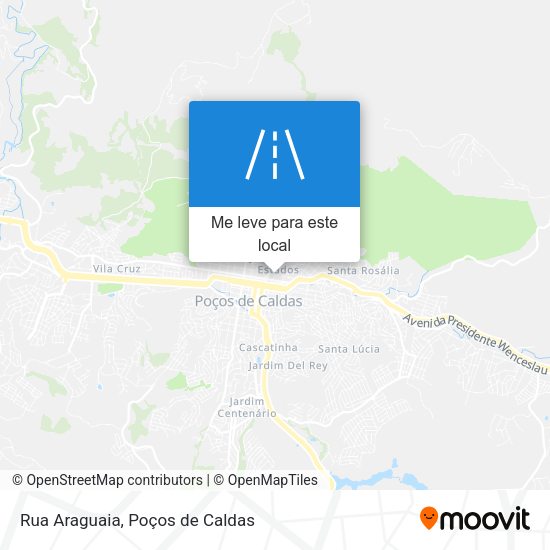 Rua Araguaia mapa