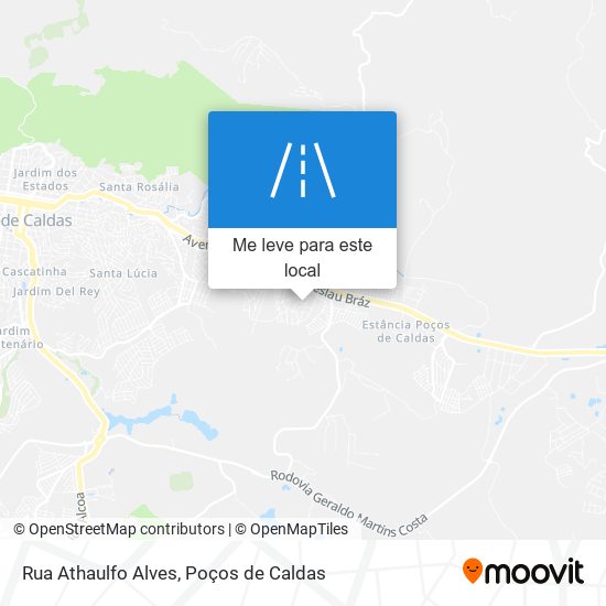 Rua Athaulfo Alves mapa