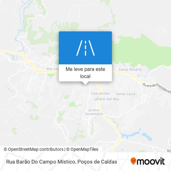 Rua Barão Do Campo Místico mapa