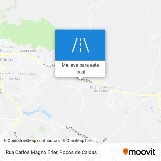 Rua Carlos Magno Erler mapa
