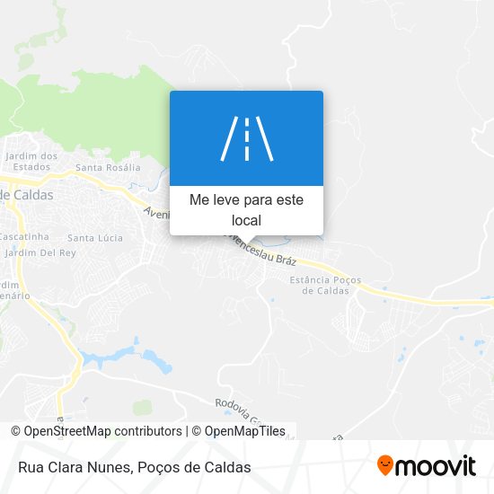 Rua Clara Nunes mapa