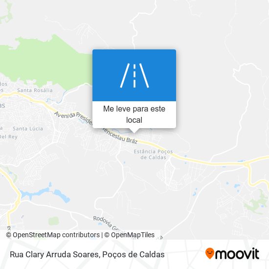 Rua Clary Arruda Soares mapa