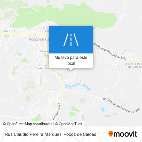 Rua Cláudio Pereira Marques mapa