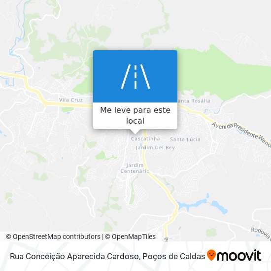 Rua Conceição Aparecida Cardoso mapa