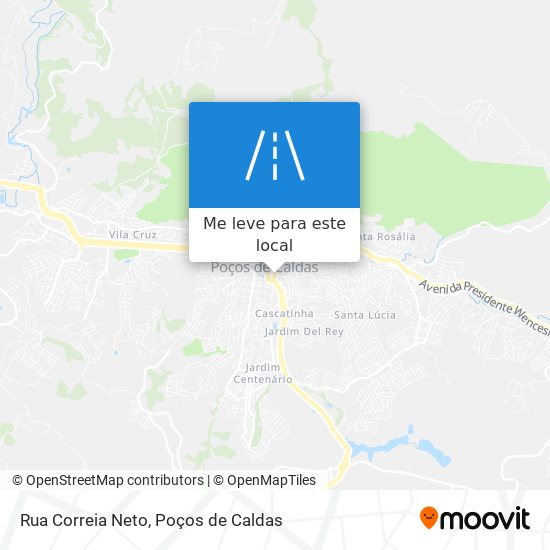 Rua Correia Neto mapa