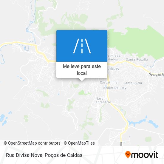 Rua Divisa Nova mapa