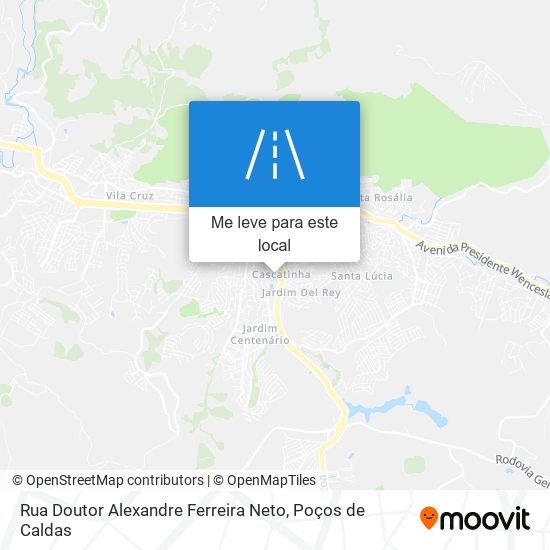 Rua Doutor Alexandre Ferreira Neto mapa