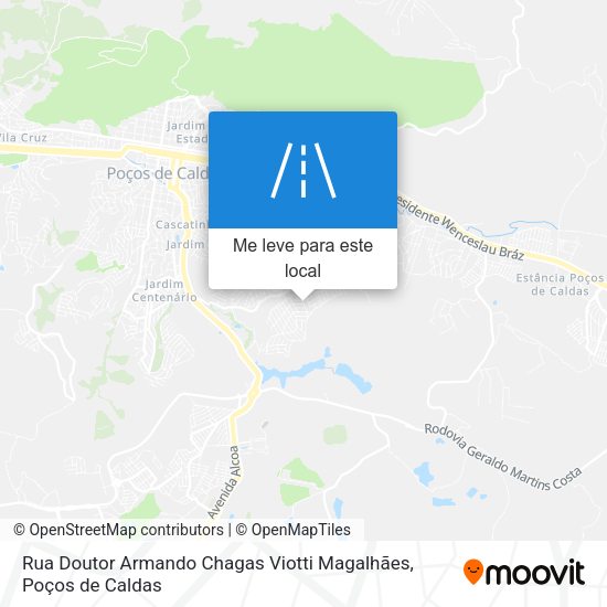 Rua Doutor Armando Chagas Viotti Magalhães mapa